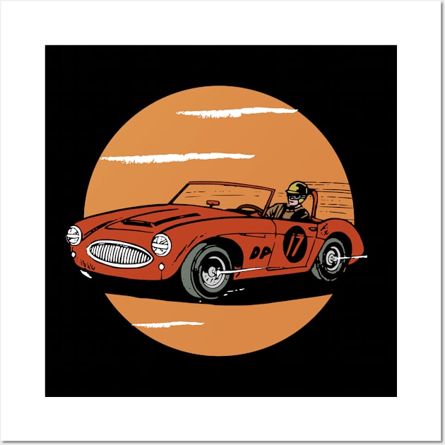 Retro car.Vintage car Wall Art by FullOnNostalgia